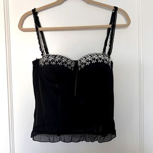 Black Flower Corset